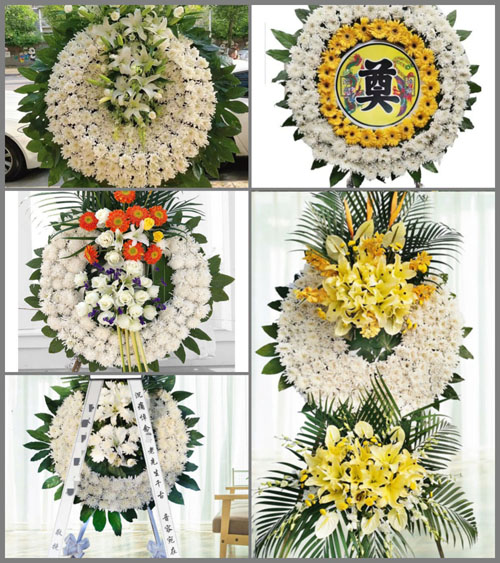 山东潍坊安丘市柘山镇大老子村花圈速递